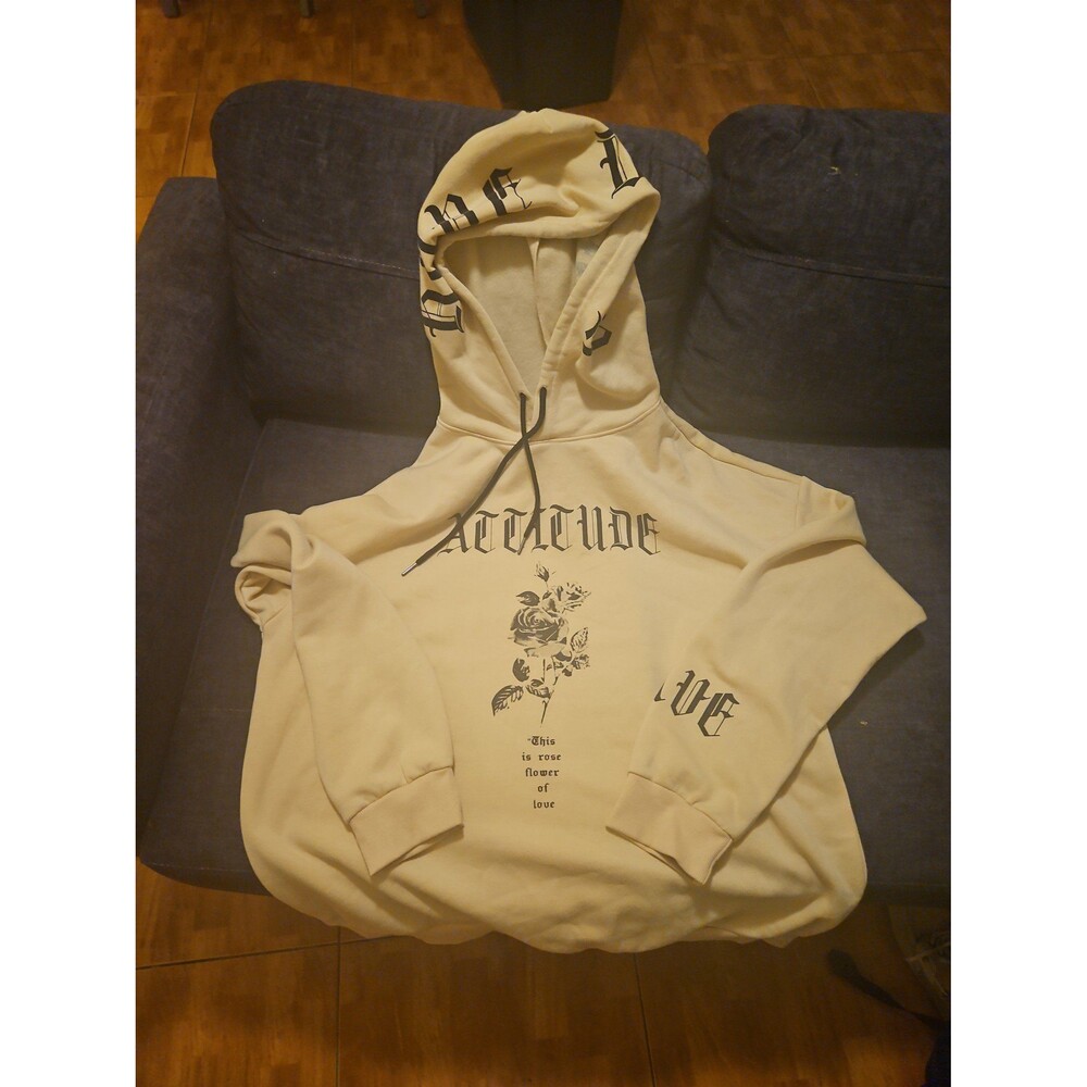 Hoodie XXL cream sweater